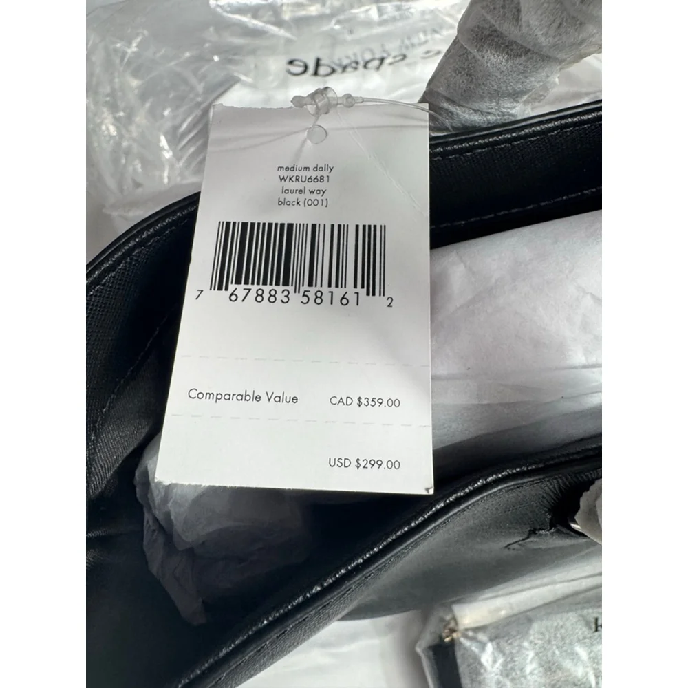 Women's Kate Spade Black Medium Dally Laurel Way Tote Bag and Tinie Wristlet